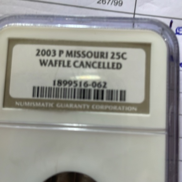 2003 P Missouri 25C Mint Error Waffle Cancelled - Picture 6 of 6